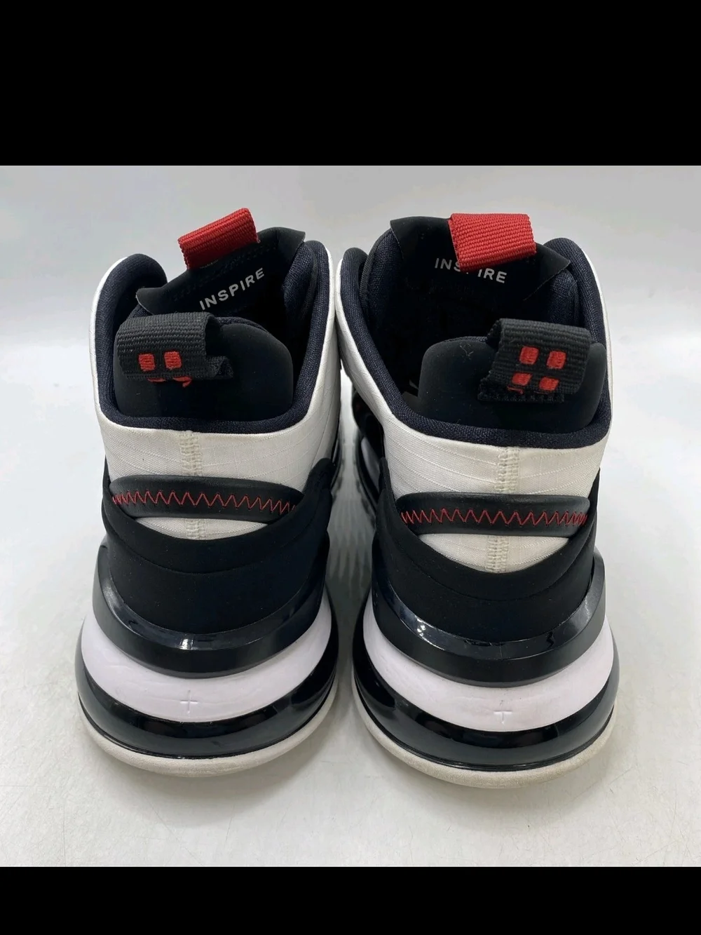 Air Jordan Men's White Black Red Athletic Sneakers Aerospace 720